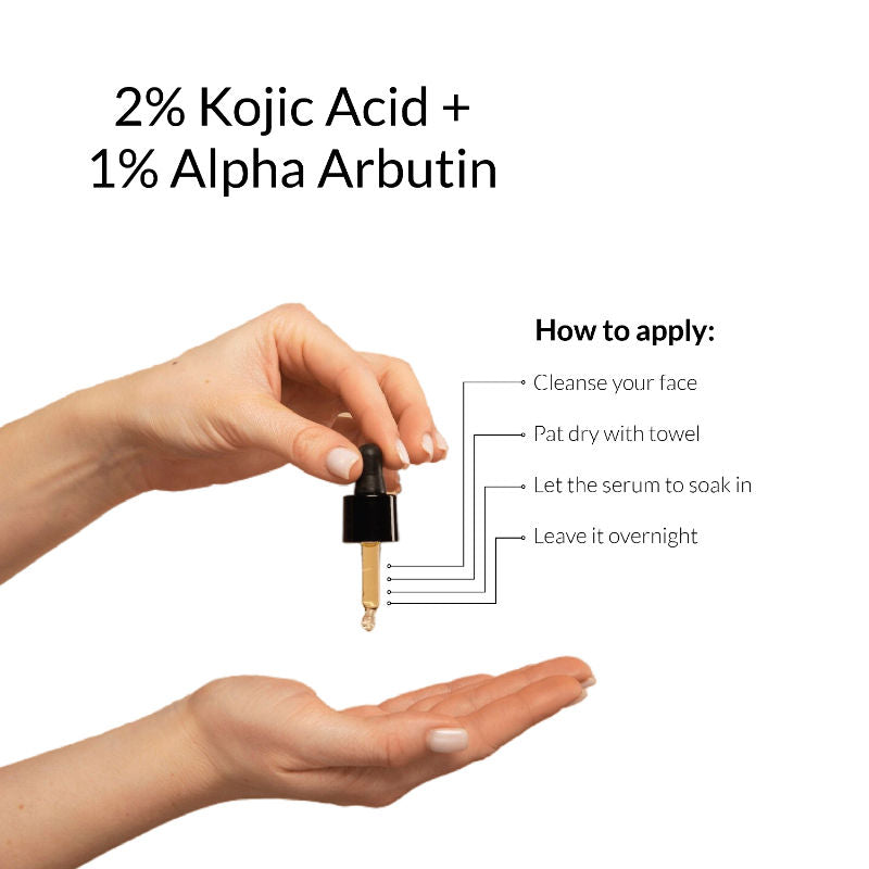 2% Kojic Acid + 1% Alpha Arbutin Face Serum