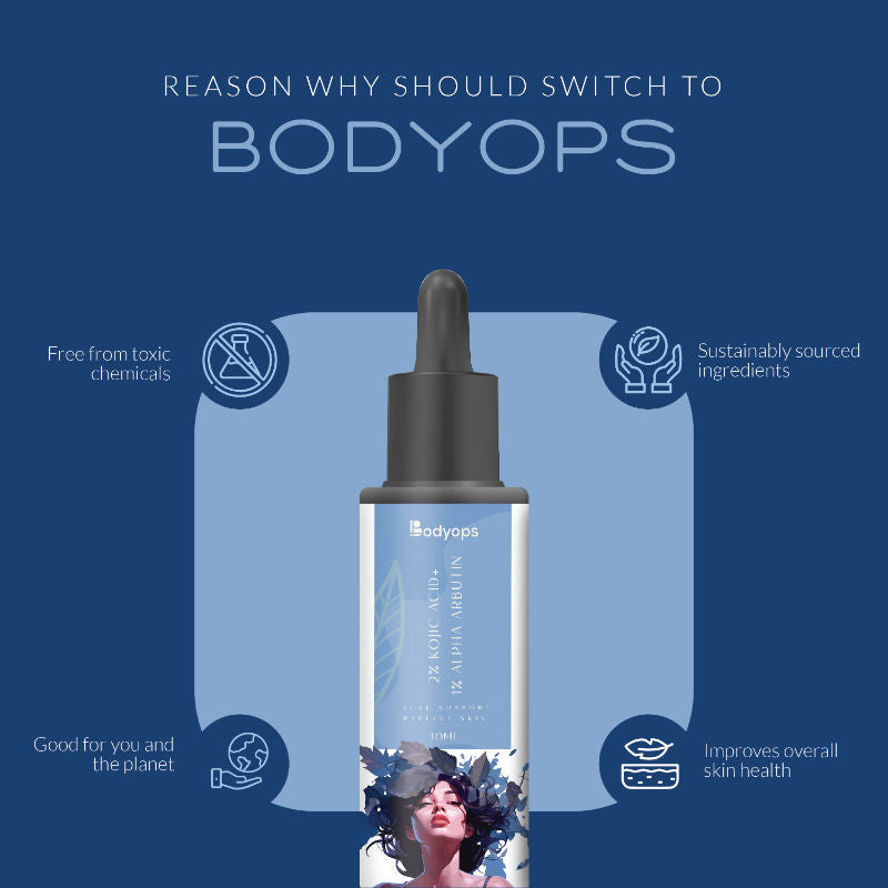 2% Kojic Acid + 1% Alpha Arbutin Face Serum
