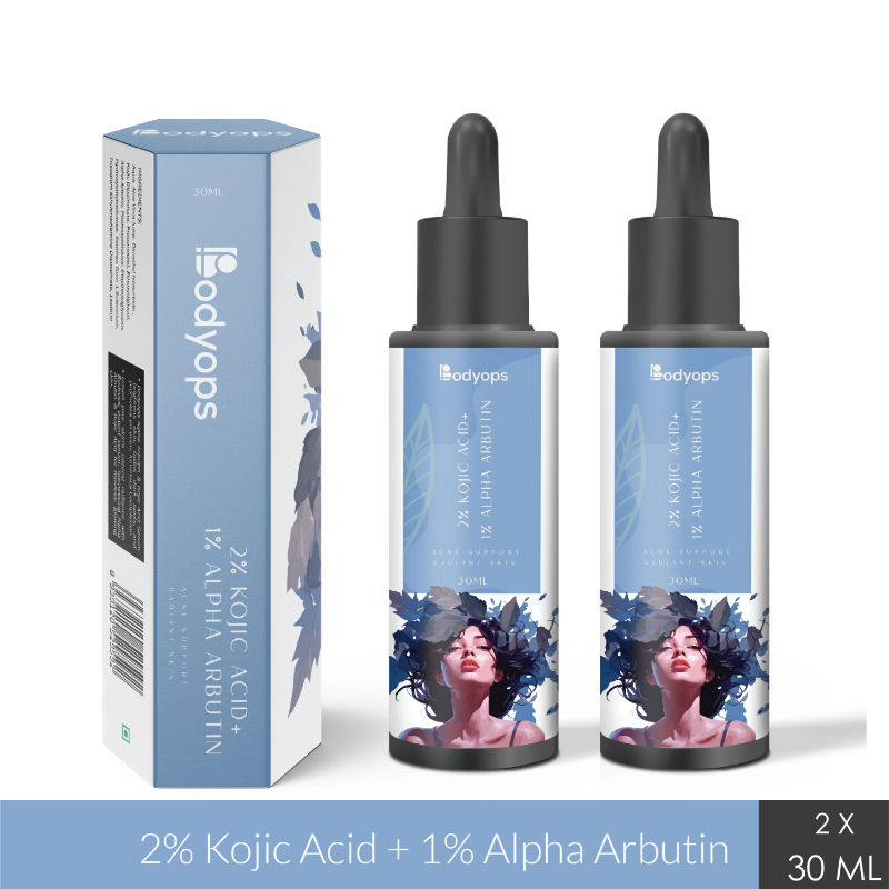 2% Kojic Acid + 1% Alpha Arbutin Face Serum - 60ml