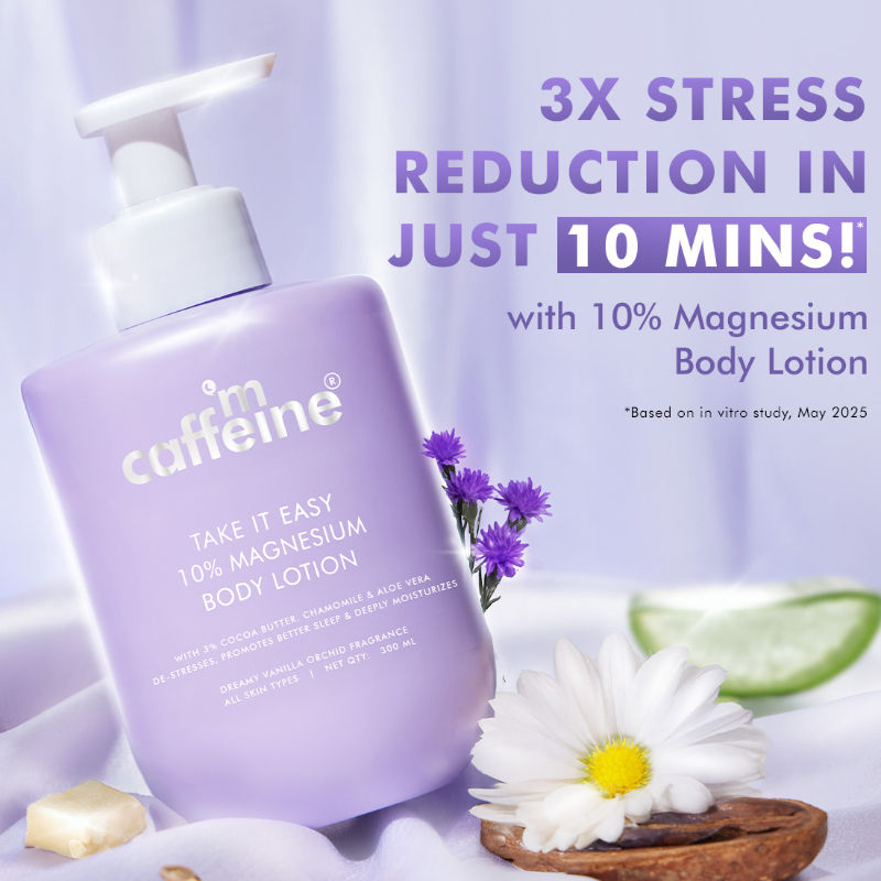 10% Magnesium Body Lotion, 3X Instant Stress Reduction Vanilla Betters Sleep & Relaxes