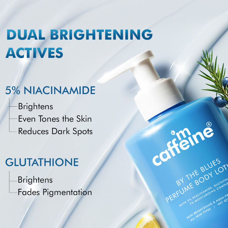 By the Blues Brightening Perfume Body Lotion 5% Niacinamide- Longlasting Aquatic Fragrance