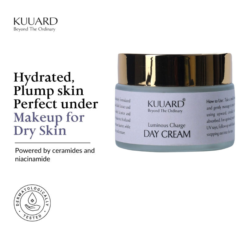 Ceramides & Niacinamide Day Cream, Barrier Repair & Bright Glow Moisturizer