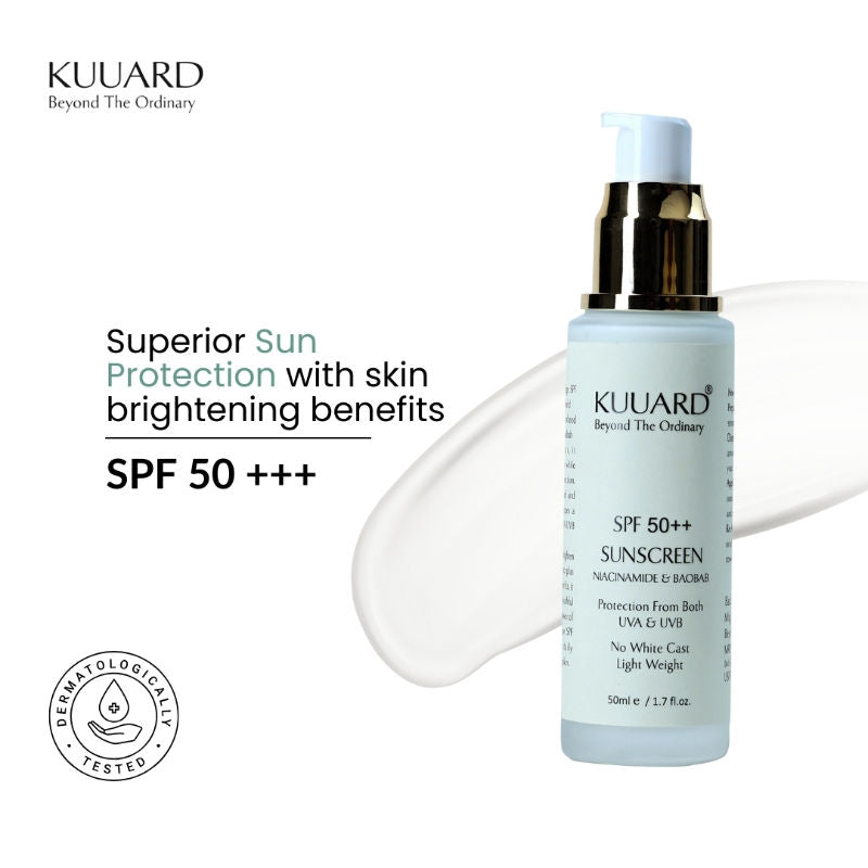 Niacinamide Sunscreen SPF 50 PA++++ - Non-Sticky, Oil Control with Baobab