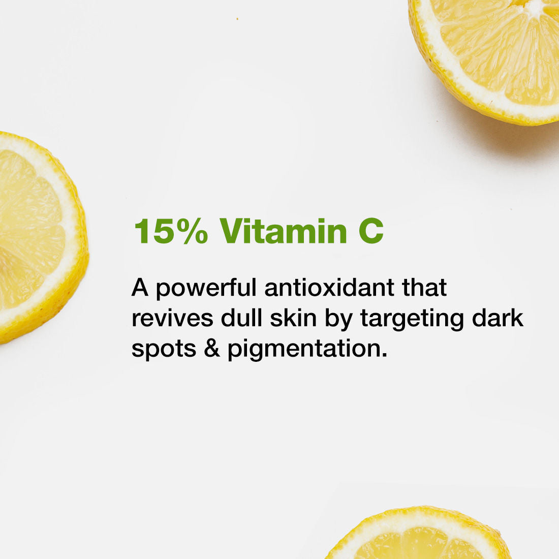 15% Vitamin C Face Serum for Glowing Skin with Green Tea - Reduces Dark Spots & Depigments