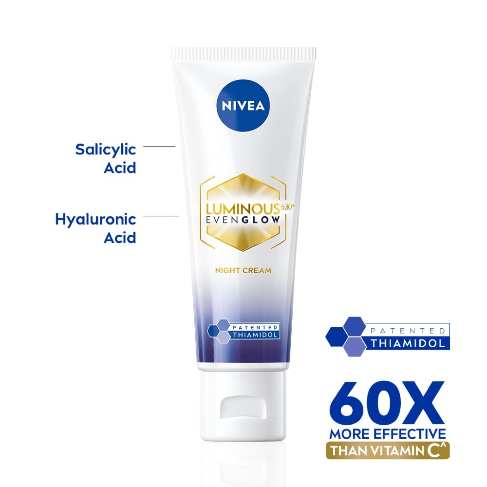 Luminous Even Glow Night Cream Thiamidol & Hyaluronic Acid Moisturizes & Reduces Dark Spots