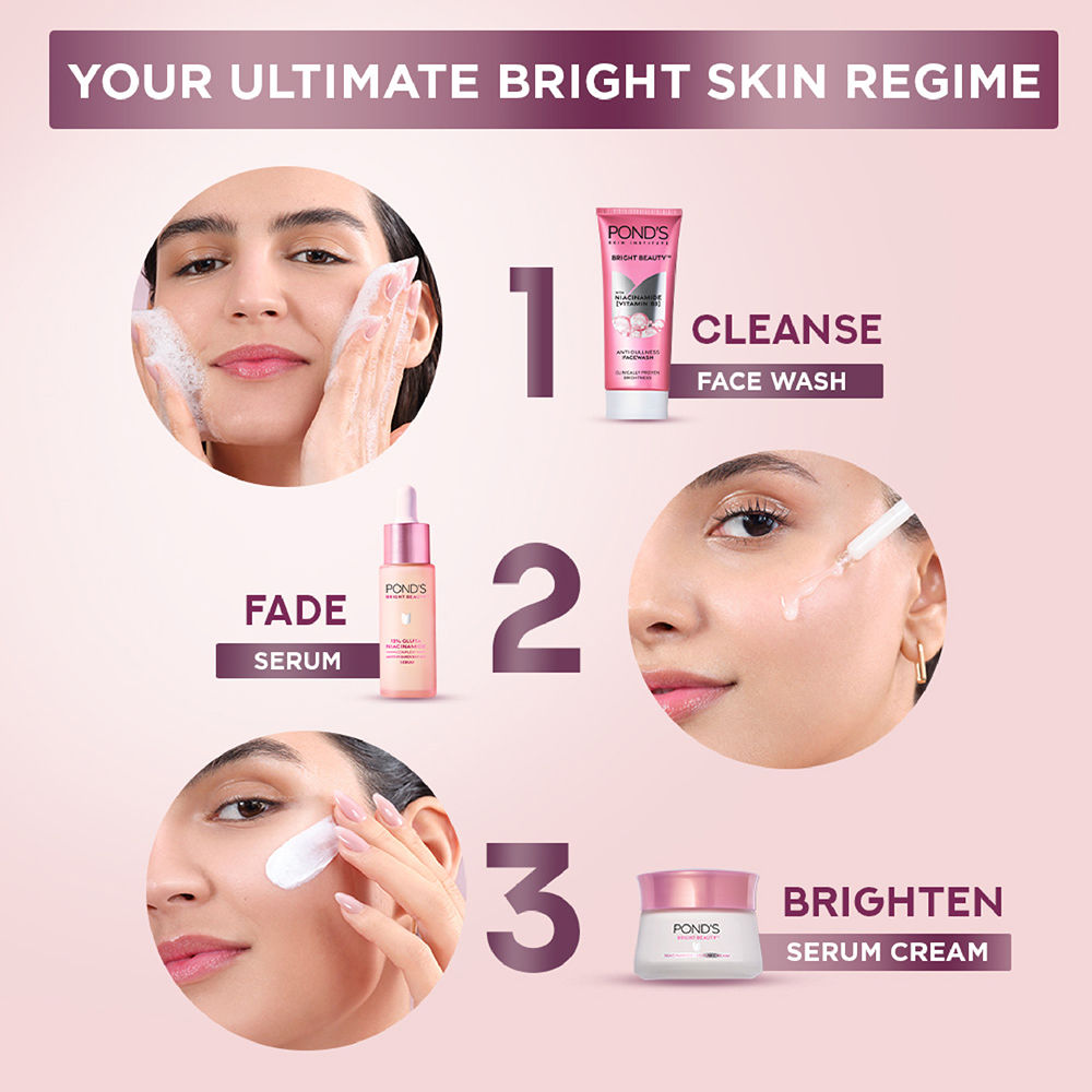 Bright Beauty Facewash with Niacinamide, For Glass Skin-like Shine