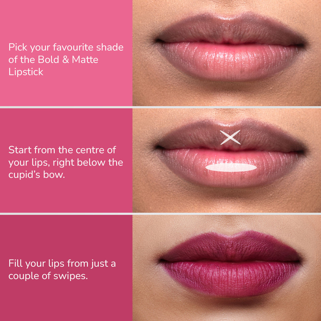 Bold & Matte Long Lasting Highly Pigmented Lipstick