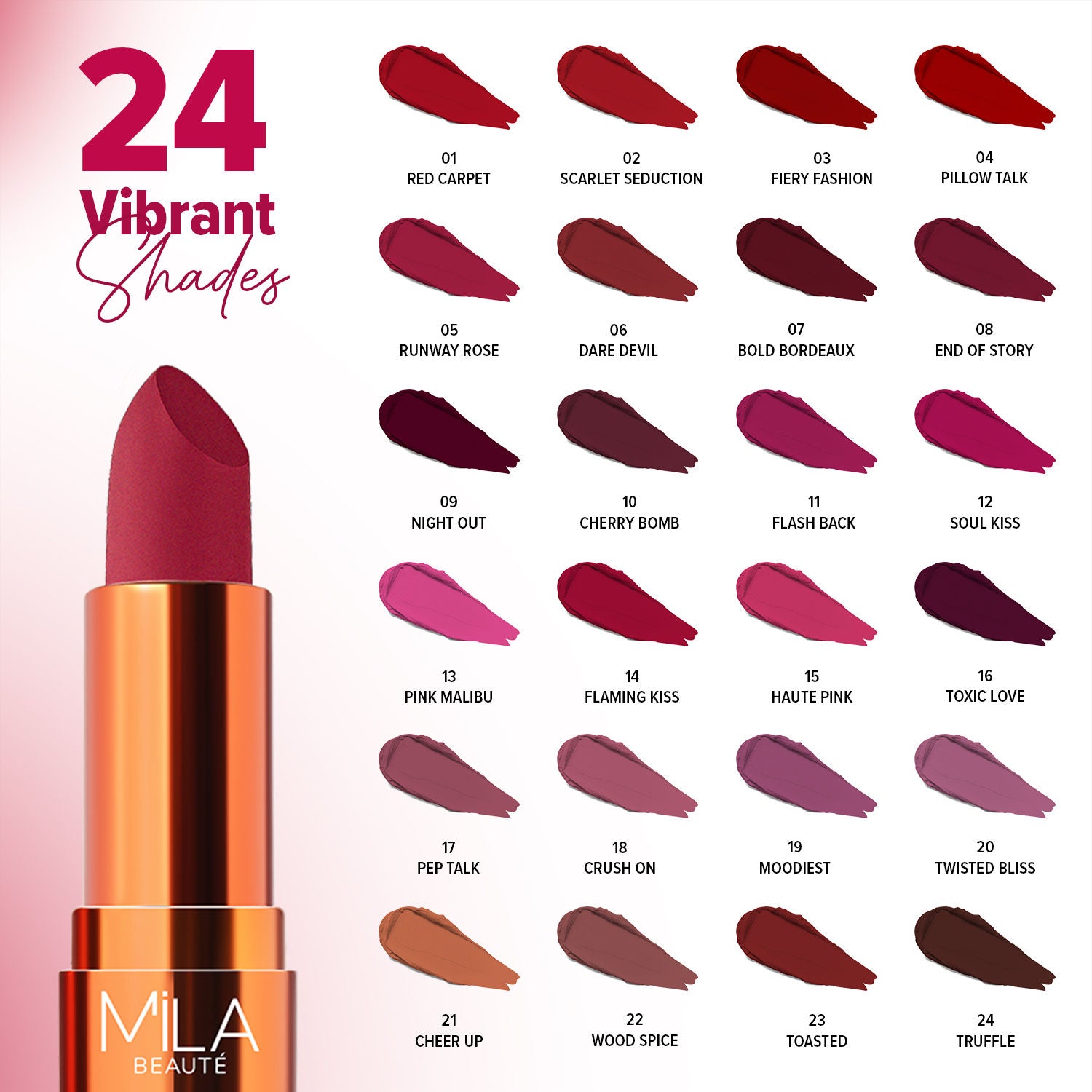 Bold & Matte Long Lasting Highly Pigmented Lipstick