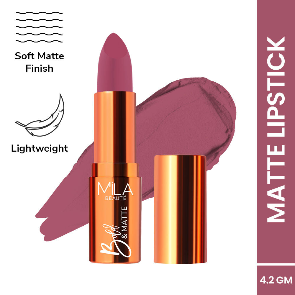 Bold & Matte Long Lasting Highly Pigmented Lipstick - Crush On