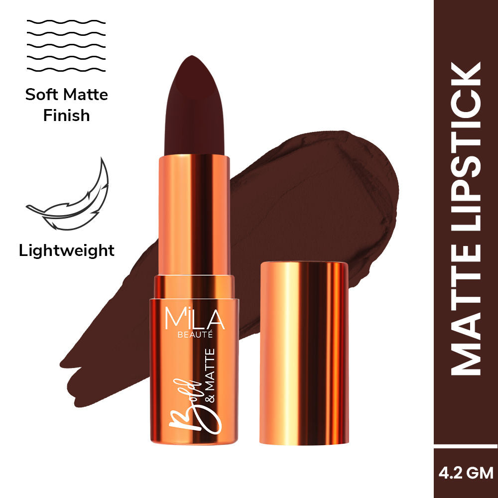 Bold & Matte Long Lasting Highly Pigmented Lipstick - Truffle
