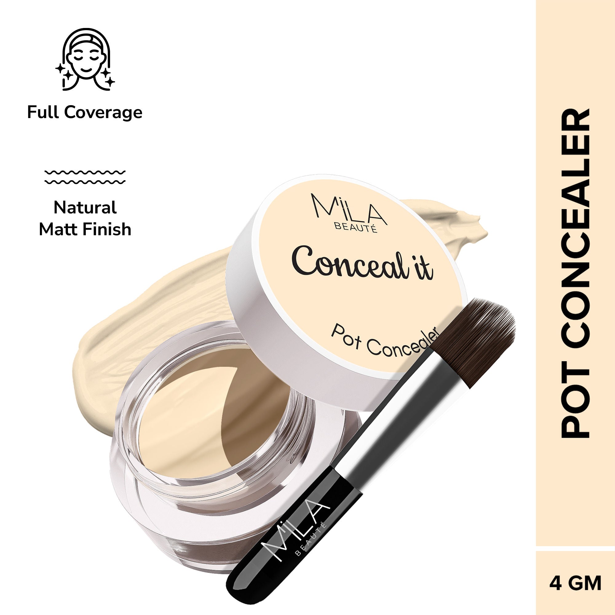 Conceal It Pot Concealer Creamy Matte Finish with SPF 15 - Rich Vanilla