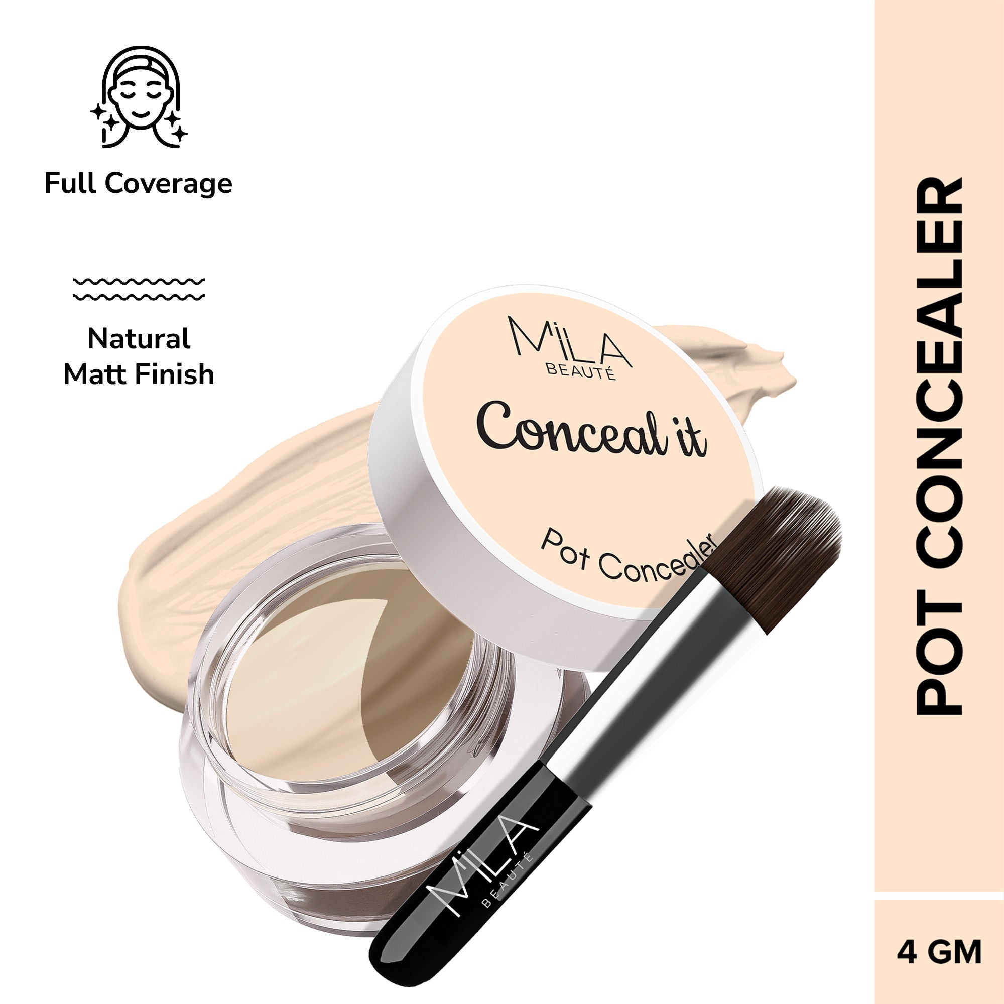 Conceal It Pot Concealer Creamy Matte Finish with SPF 15 - Light Ivory
