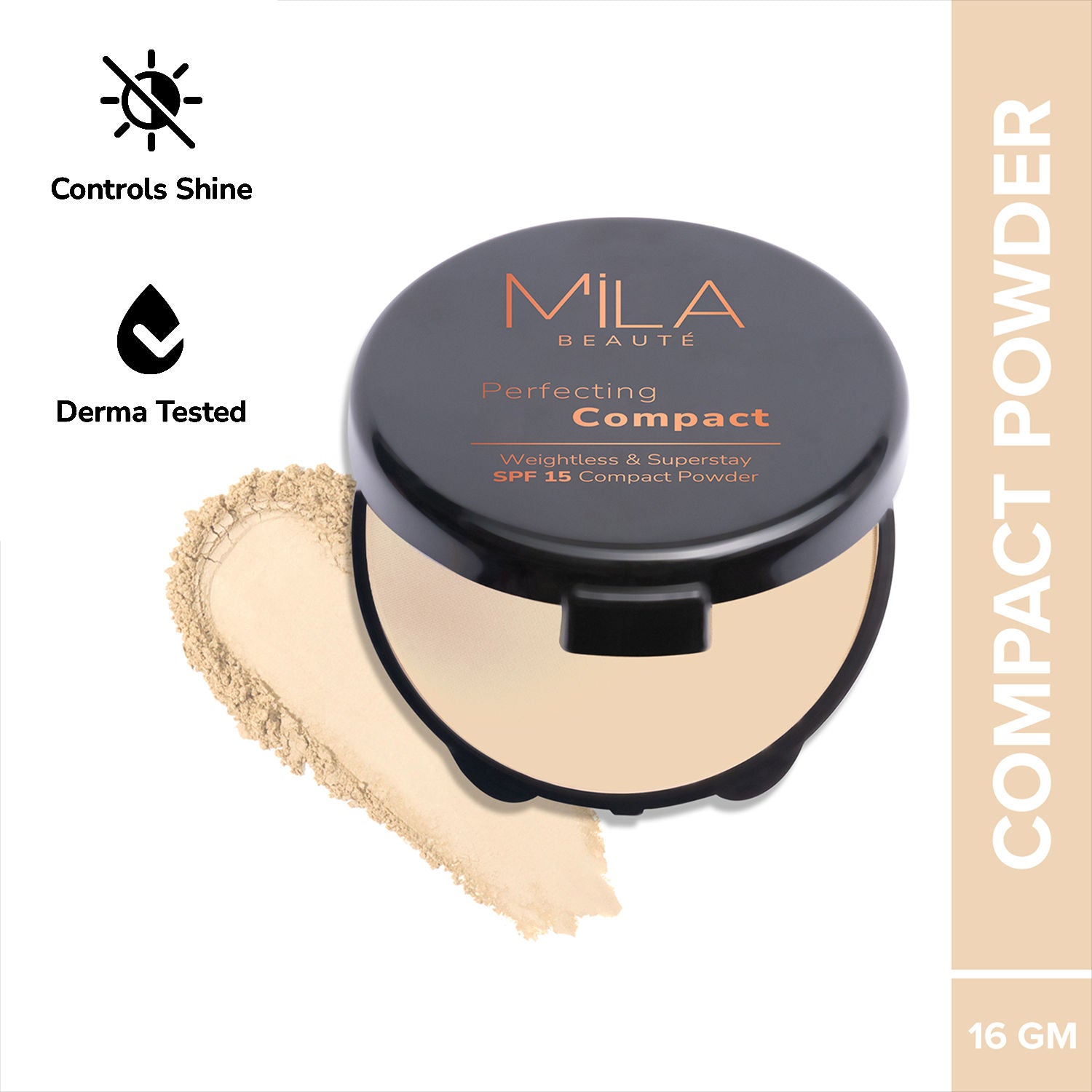 Superstay Natural Matte Finish Perfecting Compact Powder with SPF 15 - Natural