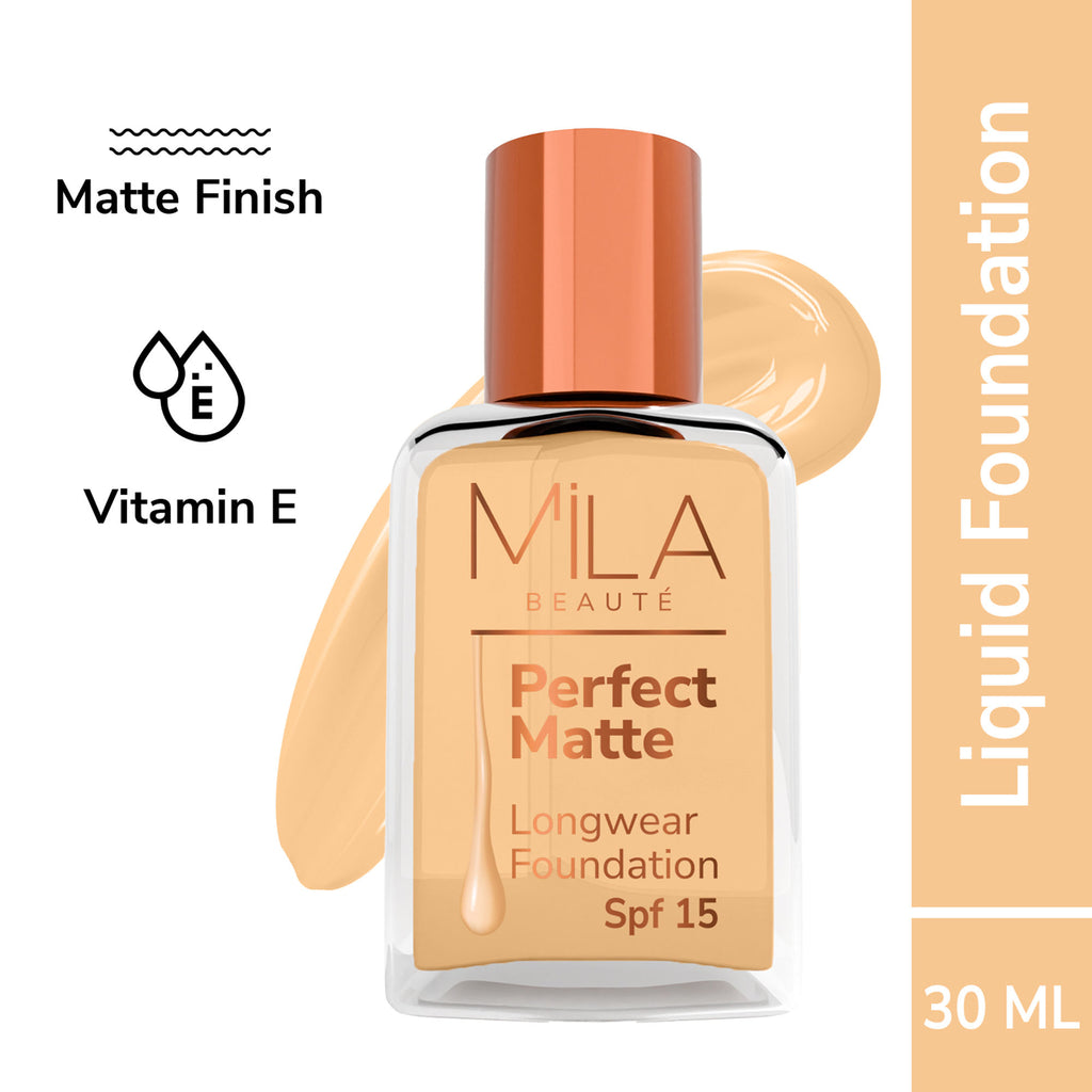 Perfect Matte Longwear Foundation with SPF 15 & Oil Control Formula - Blush