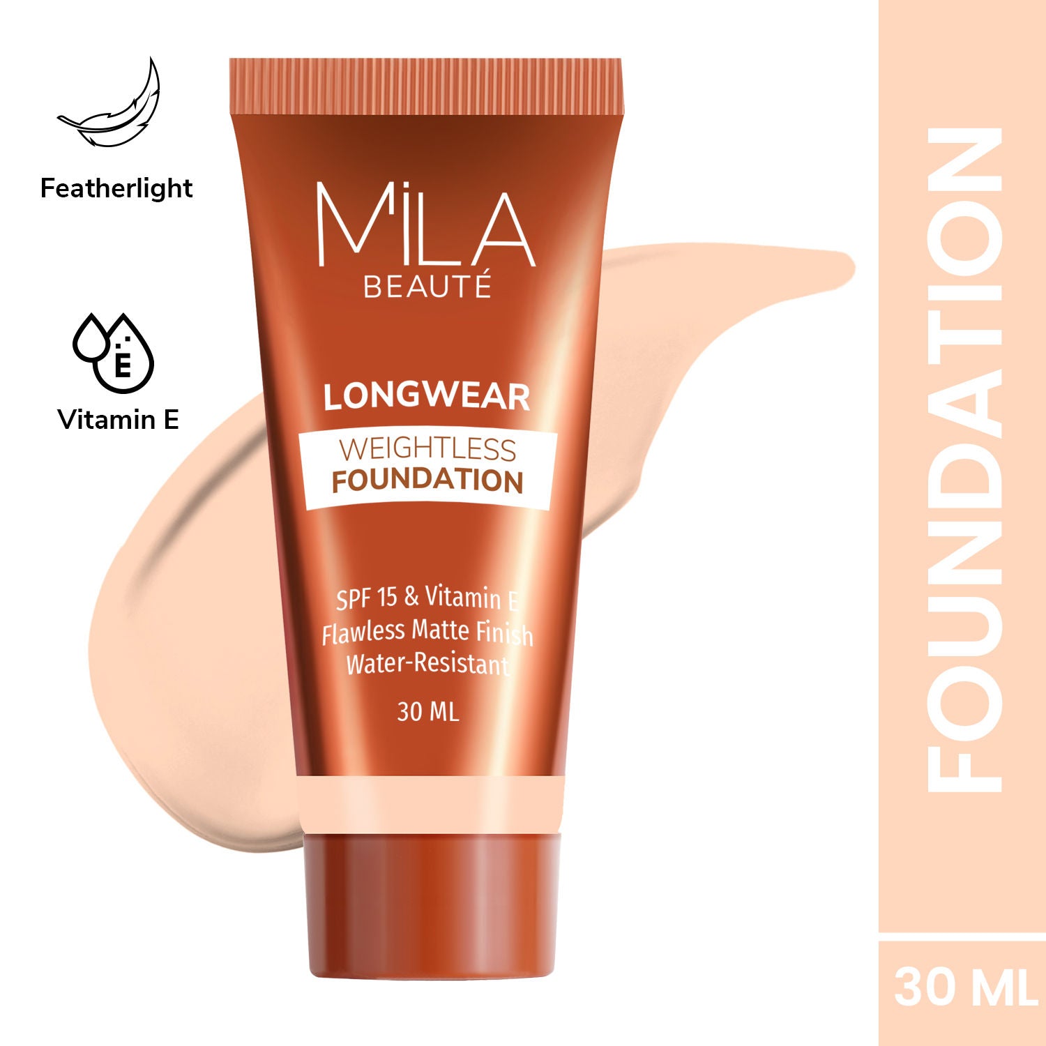 Longwear Weightless Matte Finish Foundation with SPF 15 - Ivory