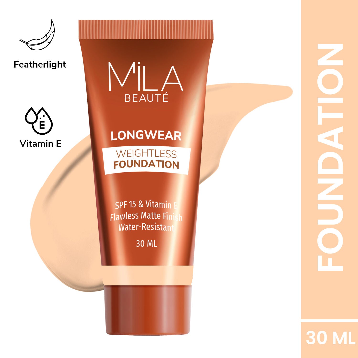 Longwear Weightless Matte Finish Foundation with SPF 15 - Light Beige