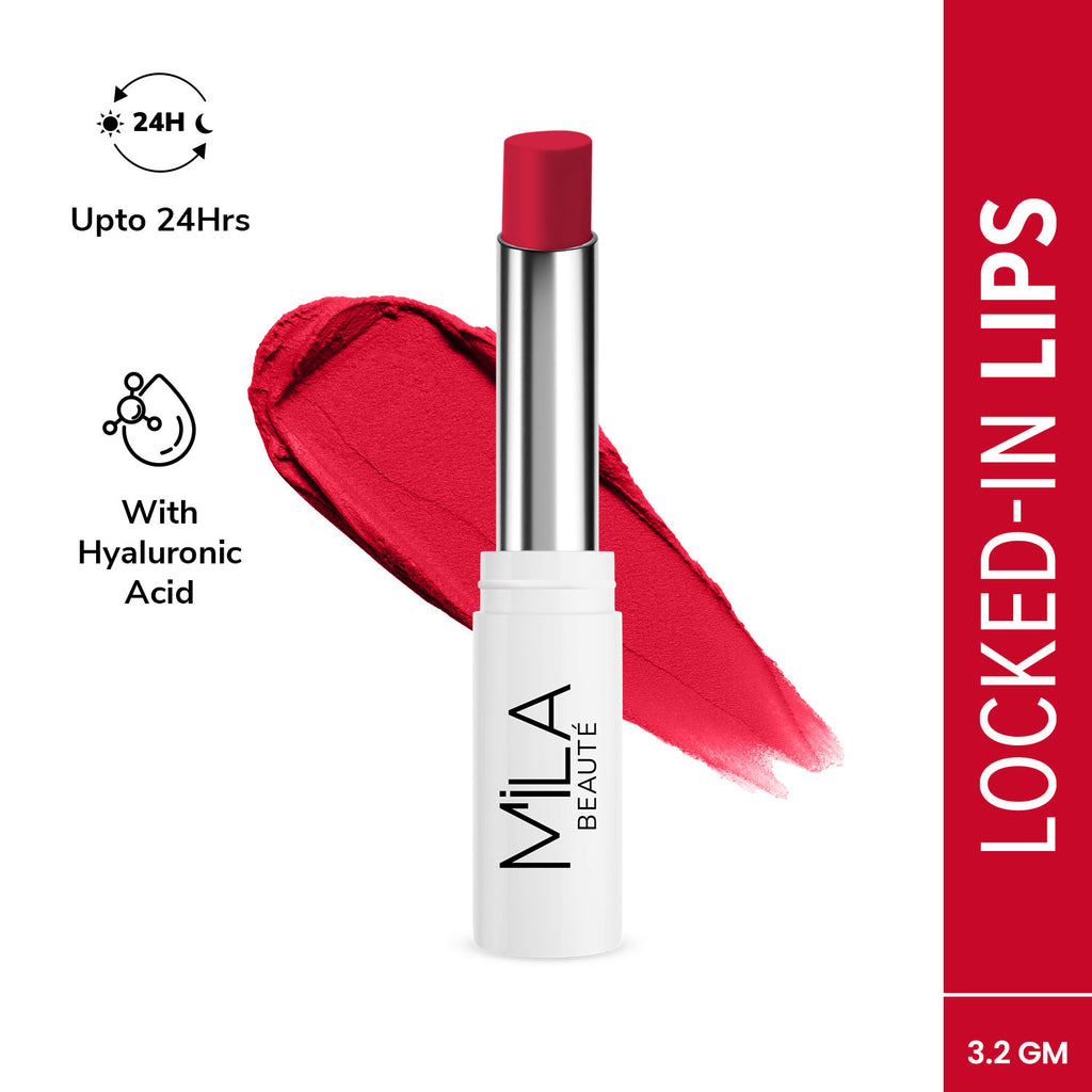 24 Hr Non-Transfer Matte Locked-In Lipstick - 13 Fresh Rose