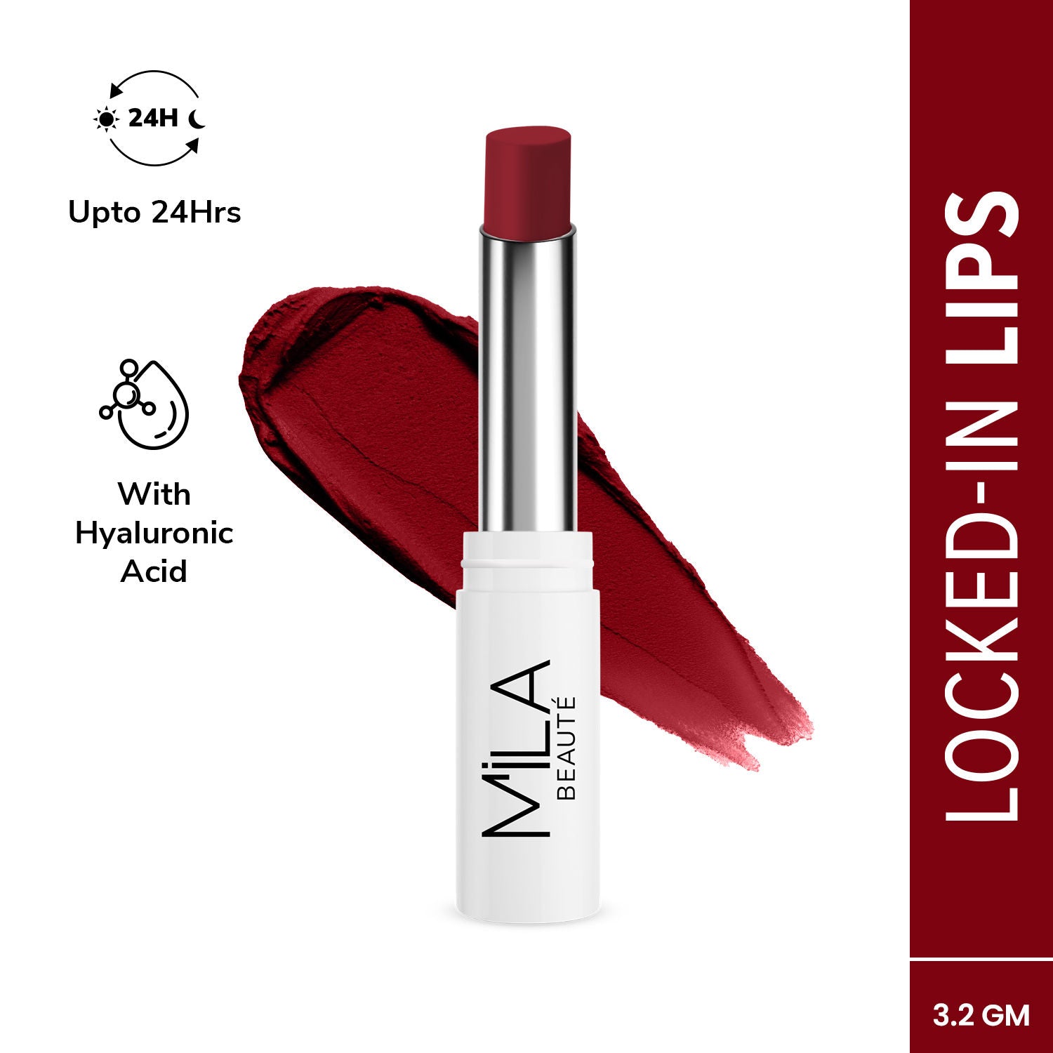 24 Hr Non-Transfer Matte Locked-In Lipstick - 14 Berry Me