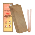 Wax Strips Hair Waxing for Full Body Facial Hair Removal - Free Wooden Stick Knife Applicators