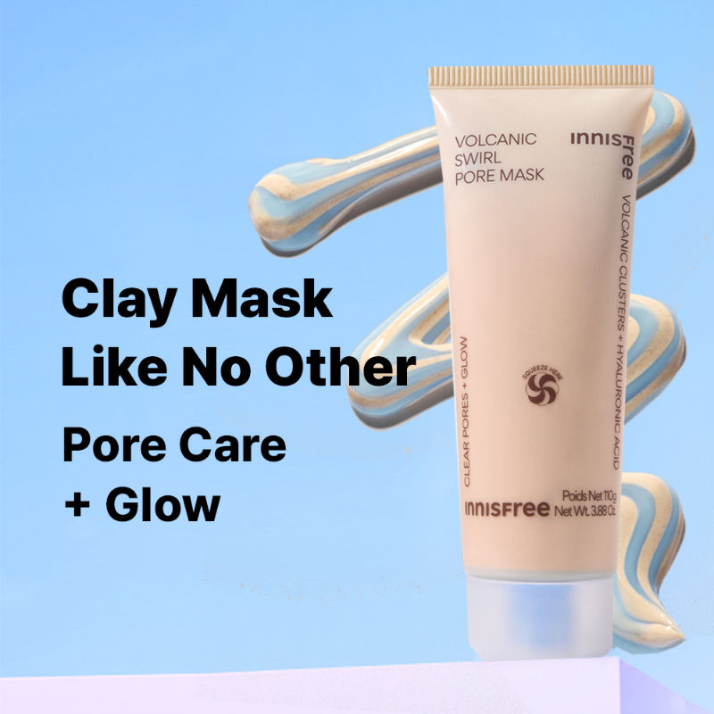 Volcanic Swirl Pore Dual Clay Mask,Daily Pore Care,Hydrating, Oil Control, Glass Skin