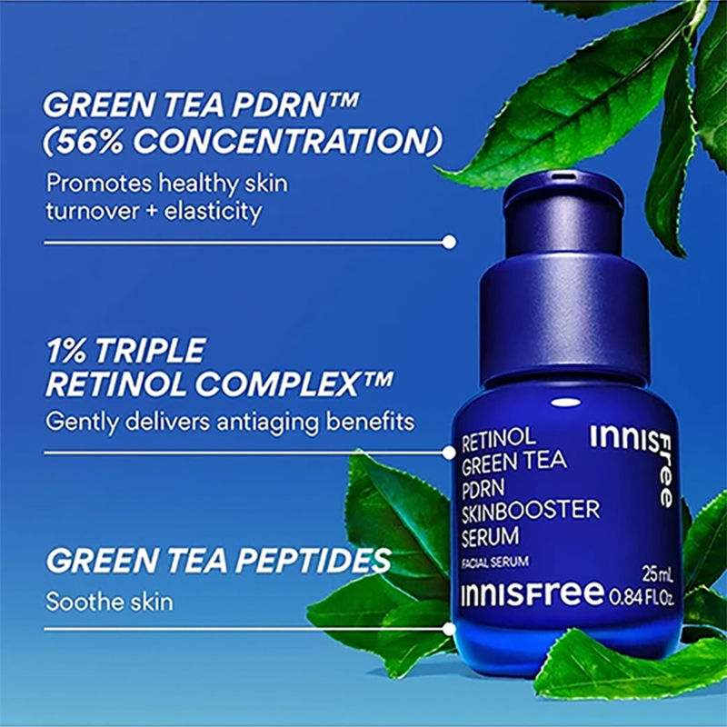 1% Retinol Green Tea VEGAN PDRN Ampoule - Anti-Aging, Brightening & Skin-Soothing Serum