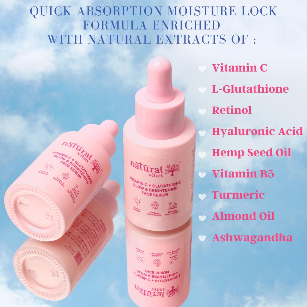 Vitamin C + Glutathione Glow & Brightening Face Serum