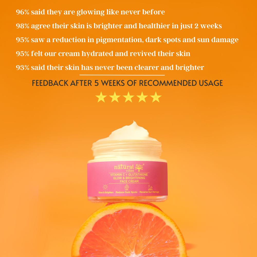 Vitamin C + Glutathione Glow & Brightening Face Cream