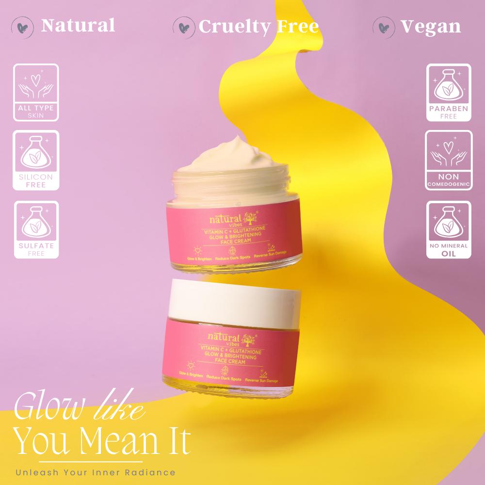 Vitamin C + Glutathione Glow & Brightening Face Cream