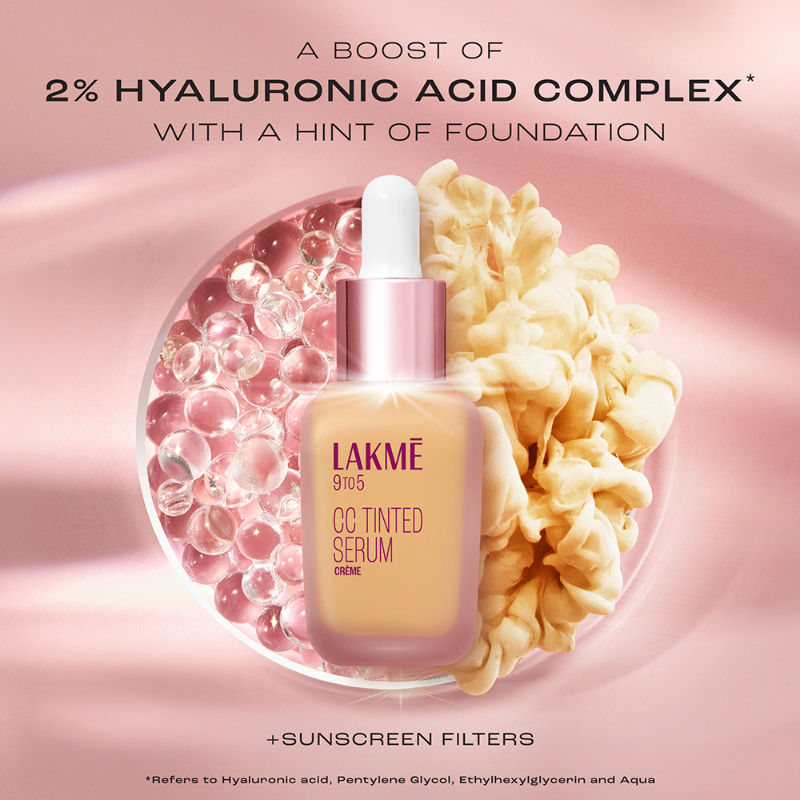 CC Tinted Serum - Skin Tint with 2% Hyaluronic Acid Complex