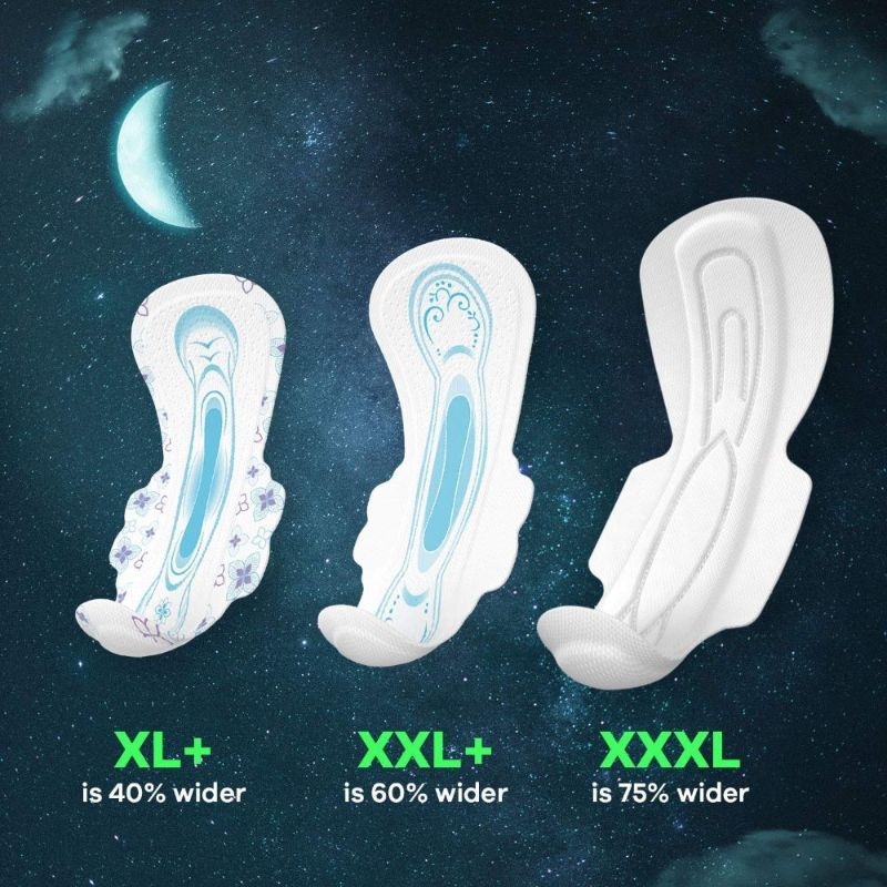 Day & Night Sanitary Pads with dry topsheet - 100 Ultra Clean XL+ 44 Bindazzz Night XL+ Pads