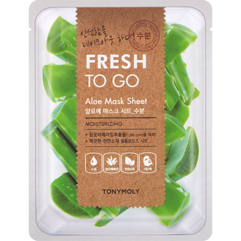 Korean Fresh To Go Face Sheet Mask - Aloe