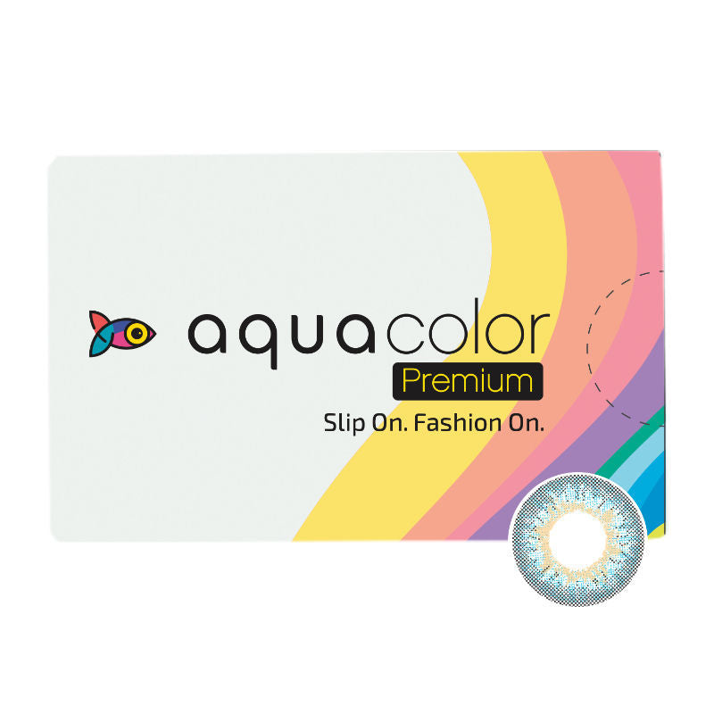 Aquacolor Premium Color Contact Lenses - Flirty Blue