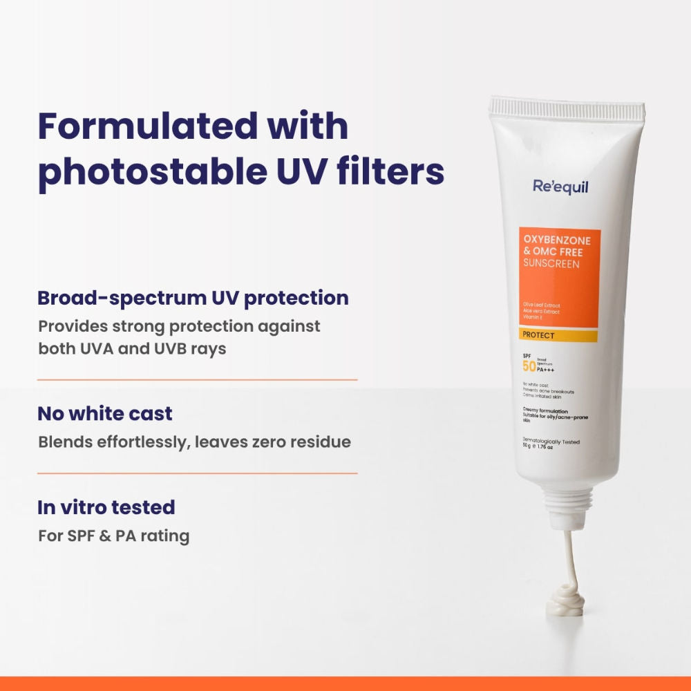 Oxybenzone And Omc Free Sunscreen SPF 50 PA+++