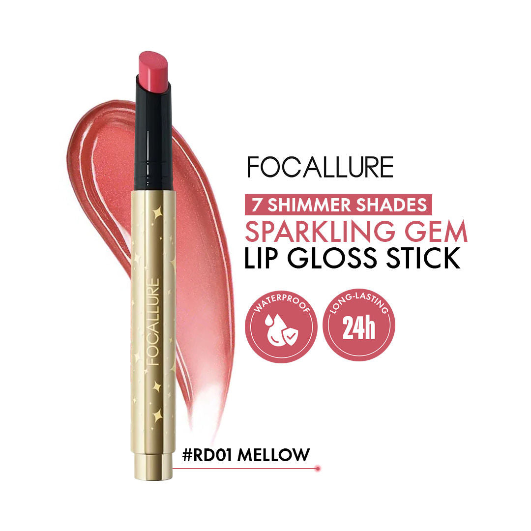 FA-L17 Sparkling Gem Lip Gloss Stick - Mellow