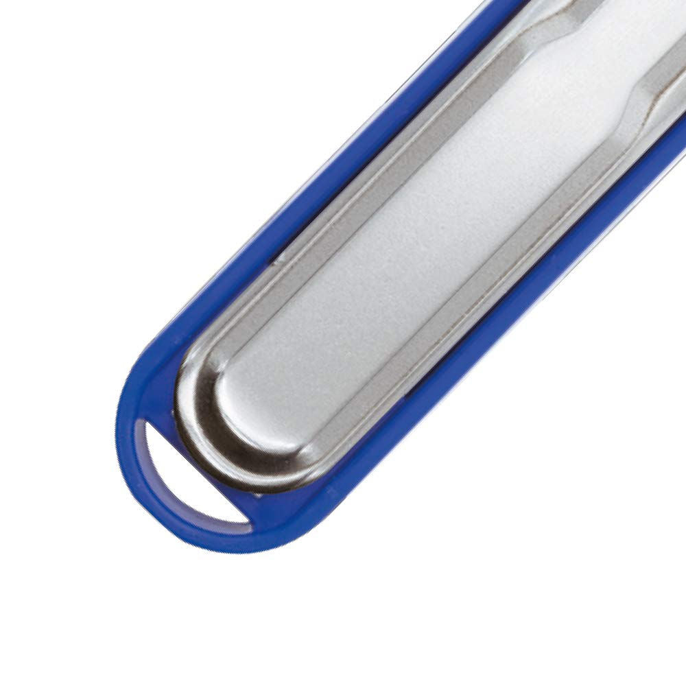 Tsumekiri Stainless Steel Nail Cutter with Curved Blade And Nail Tray - Blue