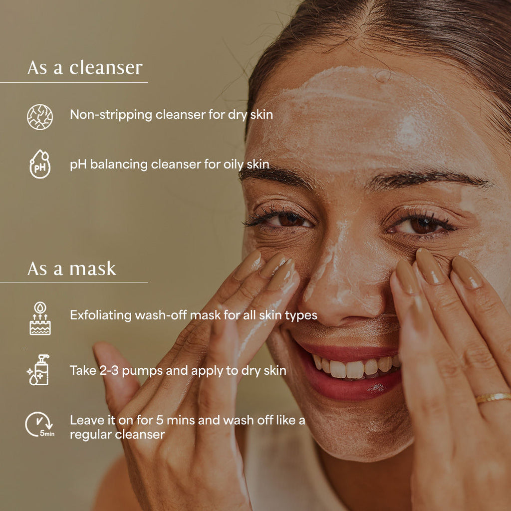Peace Host Balm to Gel Exfoliating Cleanser with Turmeric & Niacinamide for Dry & Sensitive Skin