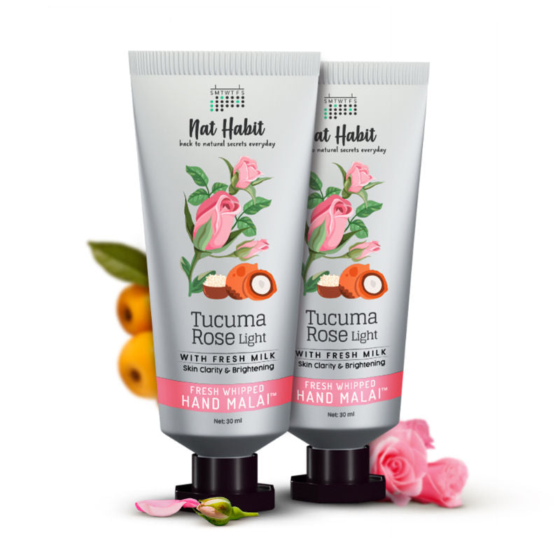 Tucuma Rose Hand Malai, Hand Cream for Dry Hands, Hand Cream for Women Skin Brightening