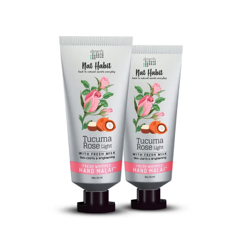 Tucuma Rose Hand Malai, Hand Cream for Dry Hands, Hand Cream for Women Skin Brightening