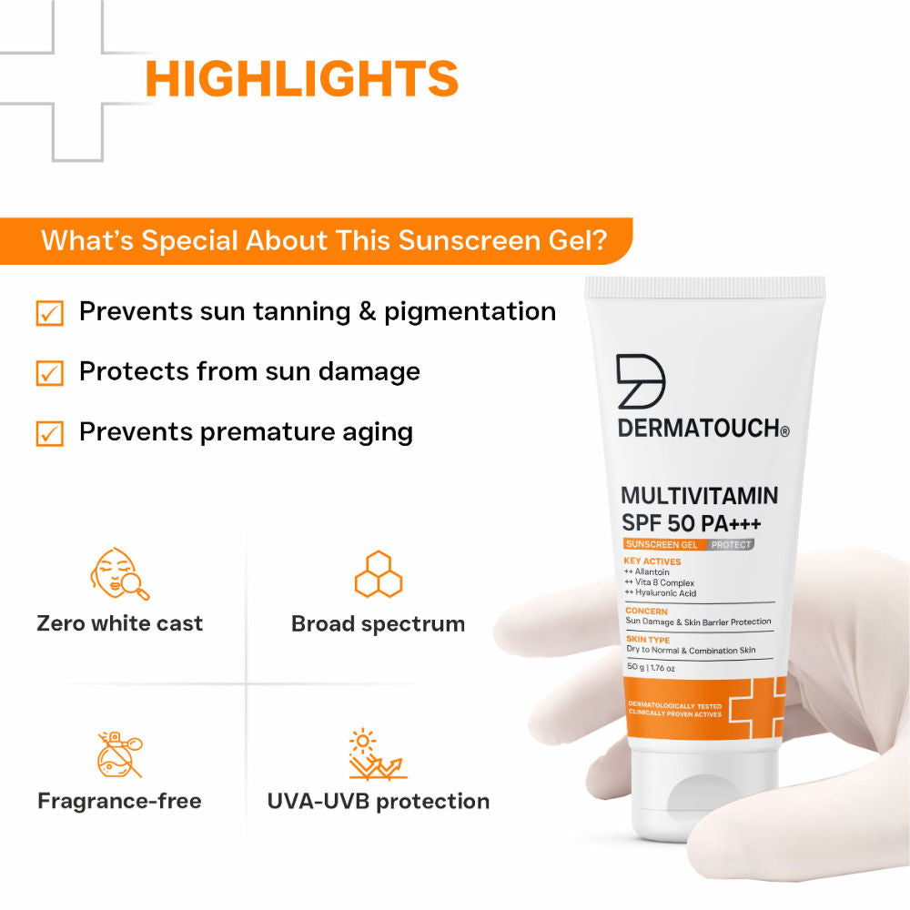 Multivitamin SPF 50 PA+++ Sunscreen Gel