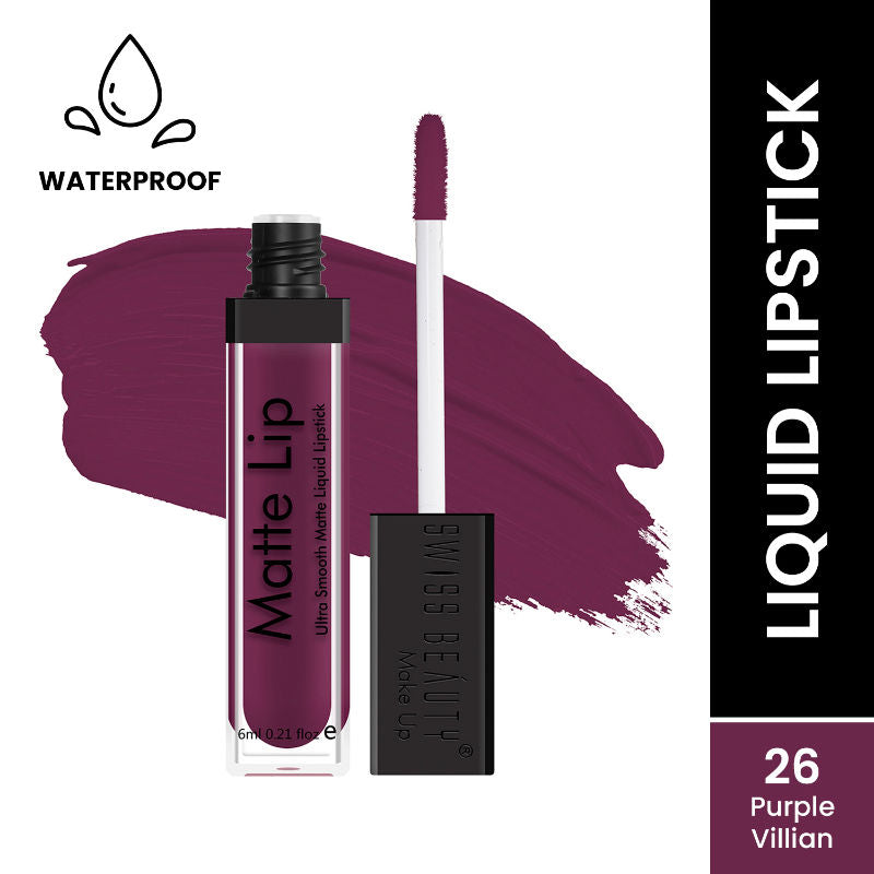 Ultra Smooth Matte Liquid Lipstick - 26 Purple Villain