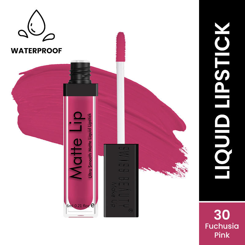 Ultra Smooth Matte Liquid Lipstick - 30 Fuschsia Pink