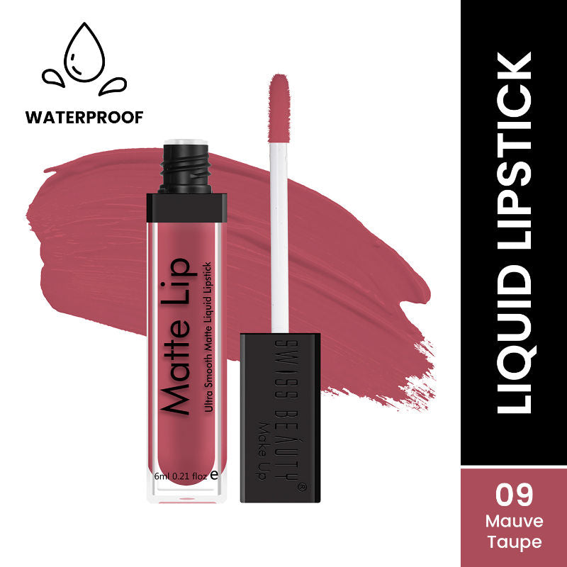 Ultra Smooth Matte Liquid Lipstick - 9 Mauve Taupe