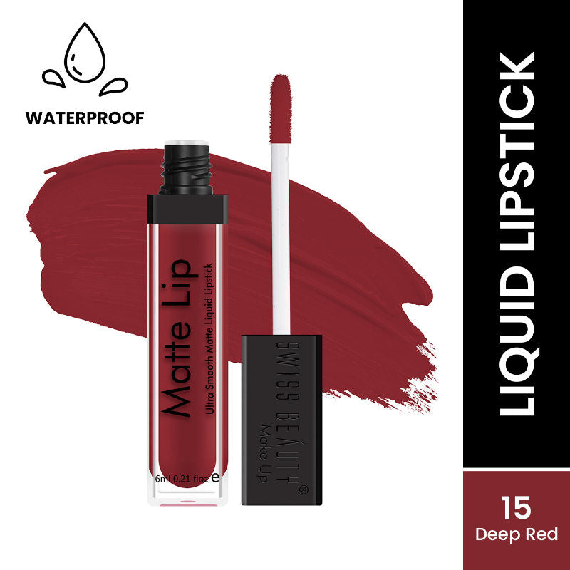 Ultra Smooth Matte Liquid Lipstick - 15 Deep Red