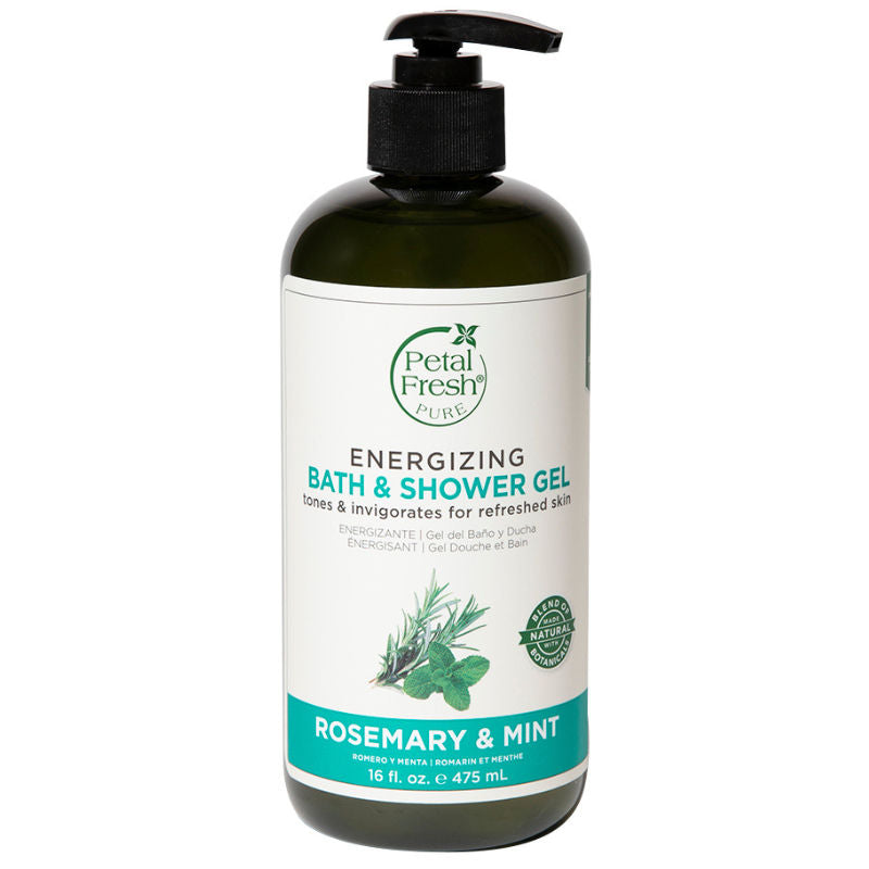 Pure Rosemary & Mint Energizing Bath & Shower Gel