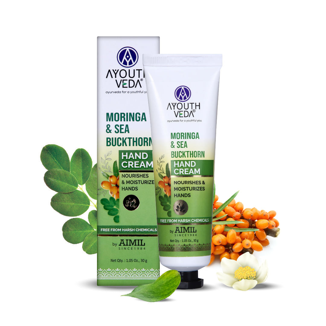 Moringa & Sea Buckthorn Hand Cream with Vitamin C to Nourish & Protect Dry Hands