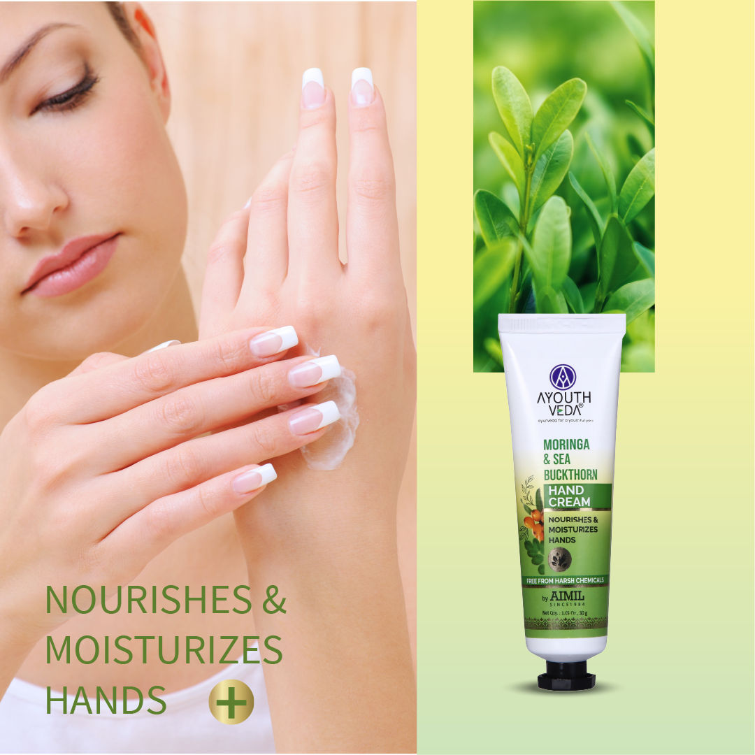 Moringa & Sea Buckthorn Hand Cream with Vitamin C to Nourish & Protect Dry Hands