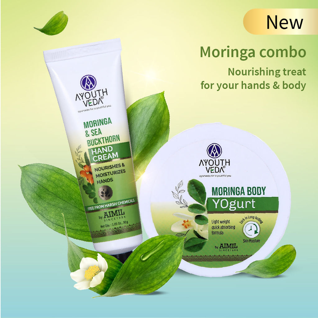 Moringa & Sea Buckthorn Hand Cream with Vitamin C to Nourish & Protect Dry Hands