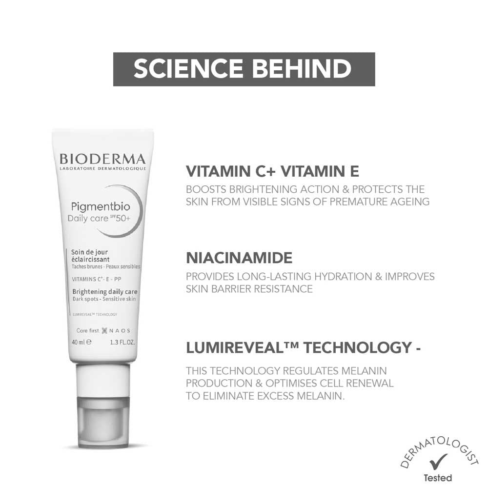 SPF 50+ Brightening Sunscreen - Pigmentbio Daily Care