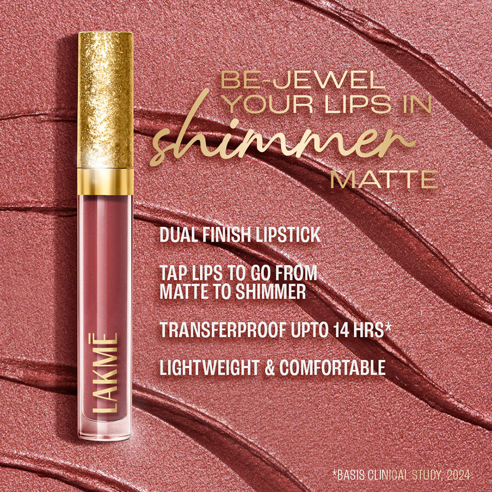 Be-Jewel Shimmer Lip Liquid with Ceramides, Luminous Matte Finish