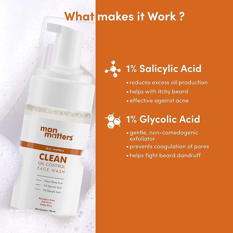 Oil Control - Acne & Pimples Face Wash For Men